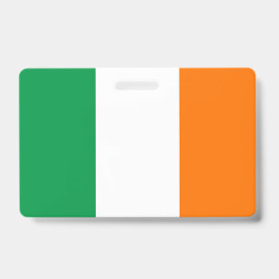 Name Badge with flag of Ireland
