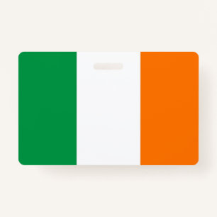 Name Badge with flag of Ireland
