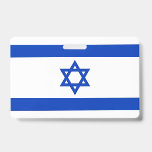 Name Badge with flag of Israel