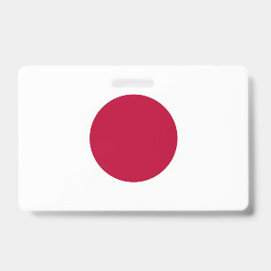 Name Badge with flag of Japan