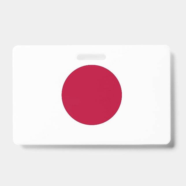 Name Badge with flag of Japan (Front)