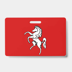 Name Badge with flag of Kent county, England