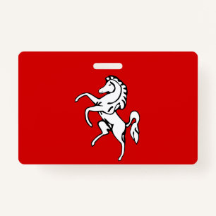 Name Badge with flag of Kent county, England