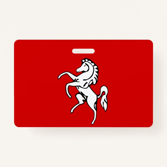 Name Badge with flag of Kent county, England (Devant)