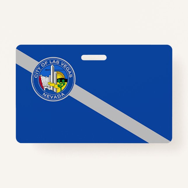 Name Badge with flag of Las Vegas City (Front)