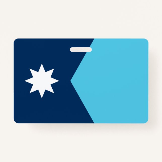 Name Badge with flag of Minnesota, USA (Devant)