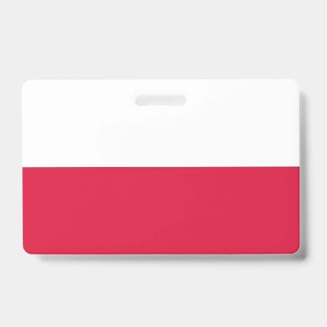 Name Badge with flag of Poland (Front)