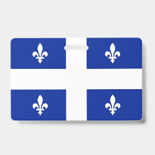 Name Badge with flag of Quebec