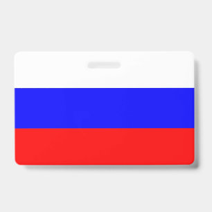 Name Badge with flag of Russia