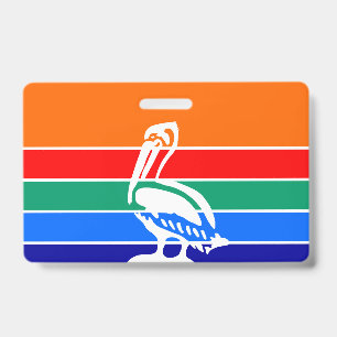 Name Badge with flag of St. Petersburg