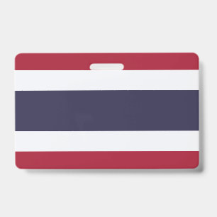 Name Badge with flag of Thailand