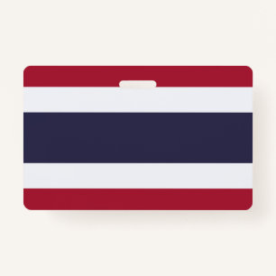 Name Badge with flag of Thailand