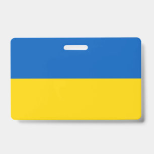 Name Badge with flag of Ukraine
