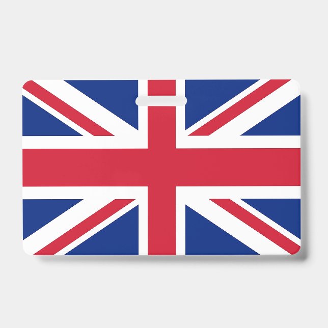 Name Badge with flag of United Kingdom (Front)