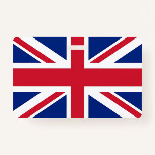 Name Badge with flag of United Kingdom