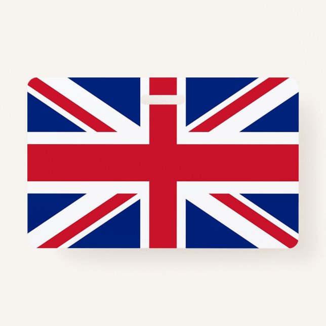 Name Badge with flag of United Kingdom (Front)