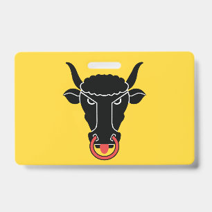 Name Badge with flag of Uri canton, Switzerland