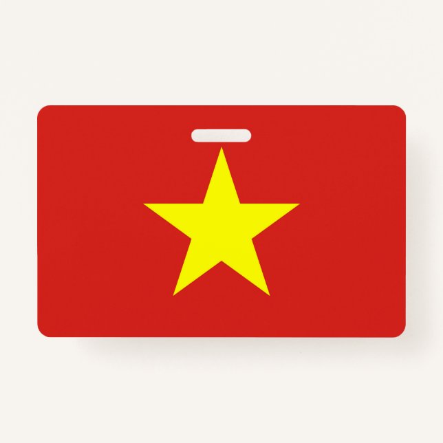 Name Badge with flag of Vietnam (Front)