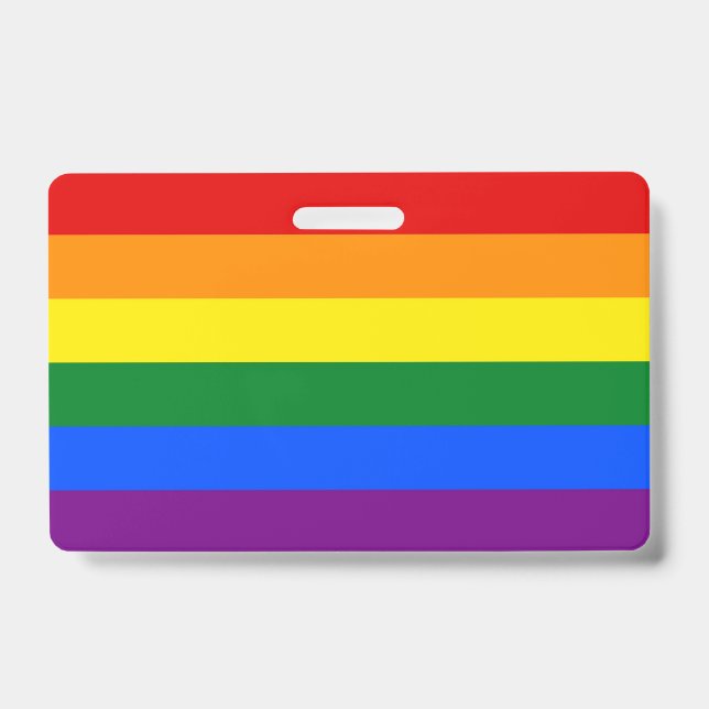 Name Badge with Pride flag of LGBT (Front)
