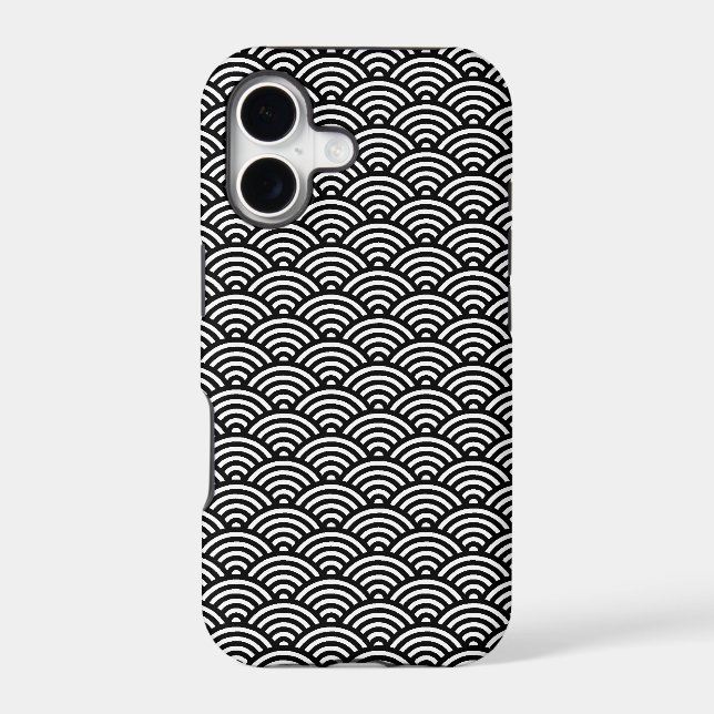 Name Band - Fish Scale Pattern iPhone Case (Back)