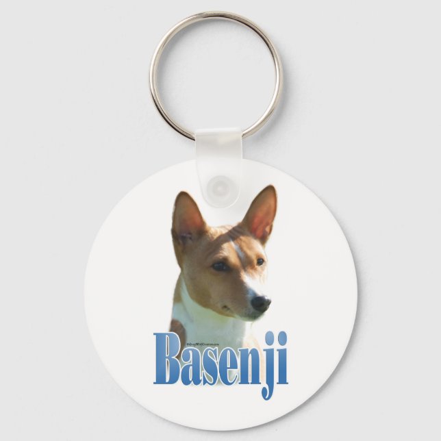 Name Basenji  Keychain (Front)