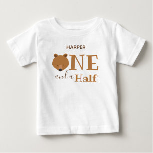Name Bear 18 Months One and a Half Birthday Baby T-Shirt