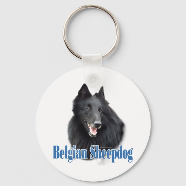 Name Belgian Sheepdog  Keychain (Front)