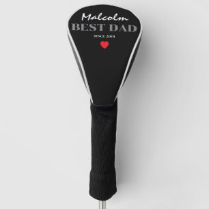Name Best Dad Since Year Heart Father Golf Head Cover