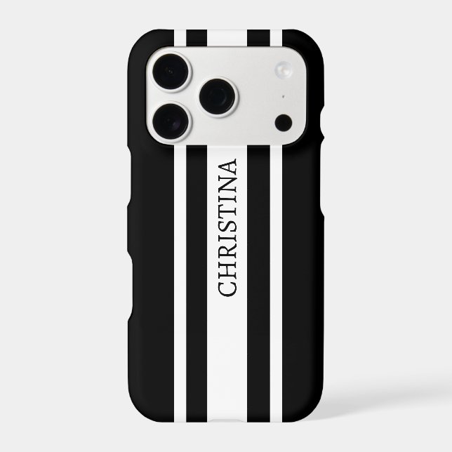 Name Black Design, Custom Name Black (Back)