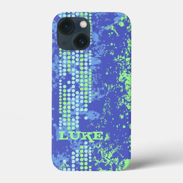 name blue green surf style  Case-Mate iPhone case (Back)