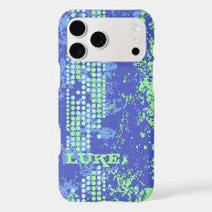 name blue green surf style iphone tough case