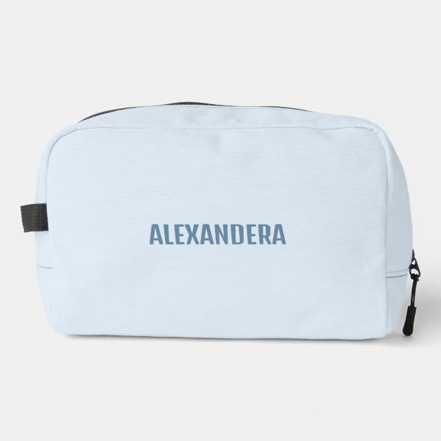 Name Blue On cloud 9 bachelorette Gift Dopp Kit (Front)