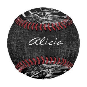 Name:  Bold Black-Coloured Rose Floral Photography Baseball