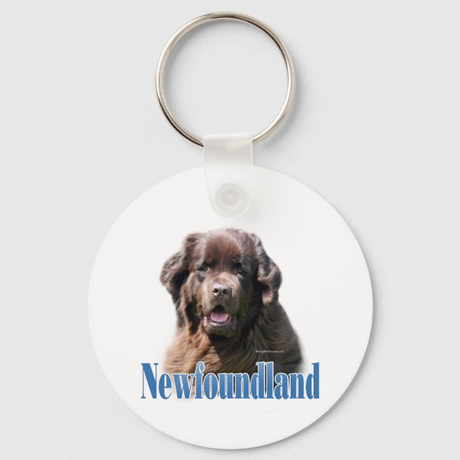 Name Brown Newfoundland Keychain (Front)