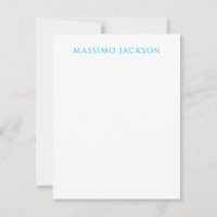 Name Calligraphy Script Plain Simple White Blue