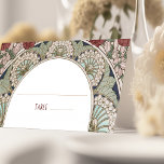 Name Cards Burgundy Wedding Table Vintage<br><div class="desc">Name Cards Wedding Table Vintage Art Nouveau by Alphonse Mucha in a floral, romantic, and whimsical design. Victorian flourishes complement classic art deco fonts. Please enter your custom information, and you're done. If you wish to change the design further, simply click the blue "Customize It" button. Thank you so much...</div>