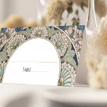 Name Cards Navy Blue Wedding Table Vintage<br><div class="desc">Name Cards Wedding Table Vintage Art Nouveau by Alphonse Mucha in a floral, romantic, and whimsical design. Victorian flourishes complement classic art deco fonts. Please enter your custom information, and you're done. If you wish to change the design further, simply click the blue "Customize It" button. Thank you so much...</div>