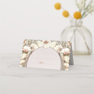 Name Cards Wedding Table Vintage Art Nouveau