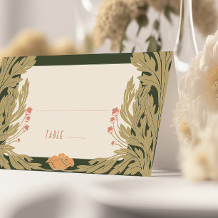 Name Cards Wedding Table Vintage Art Nouveau
