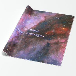 Name, Carina Nebula, intriguing outer space image Wrapping Paper
