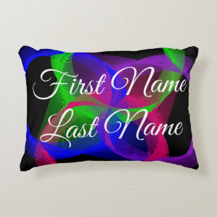 Name Change Circular Blend Geometric Accent Pillow