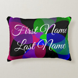 Name Change Fusion Geometric Accent Pillow