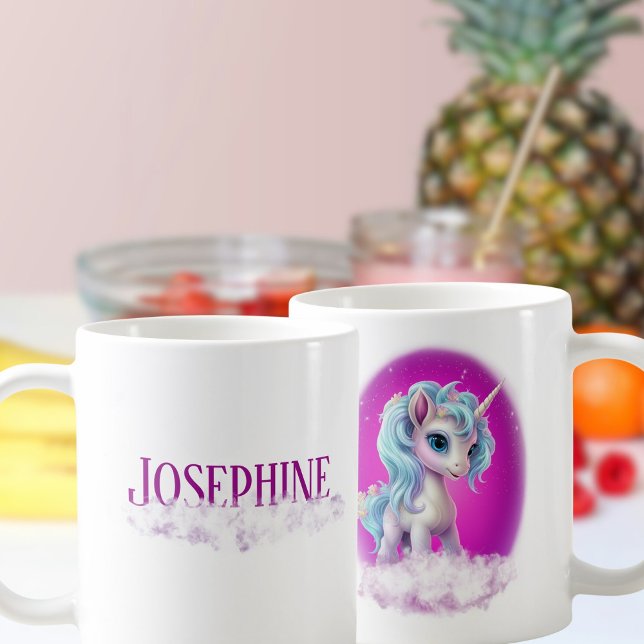 Name cloud Unicorn Pink Coffee Mug (Creator Uploaded)