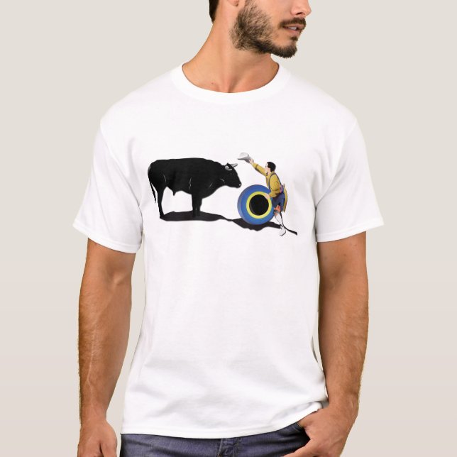NAME: Clown and Bull-No-Text T-Shirt (Front)