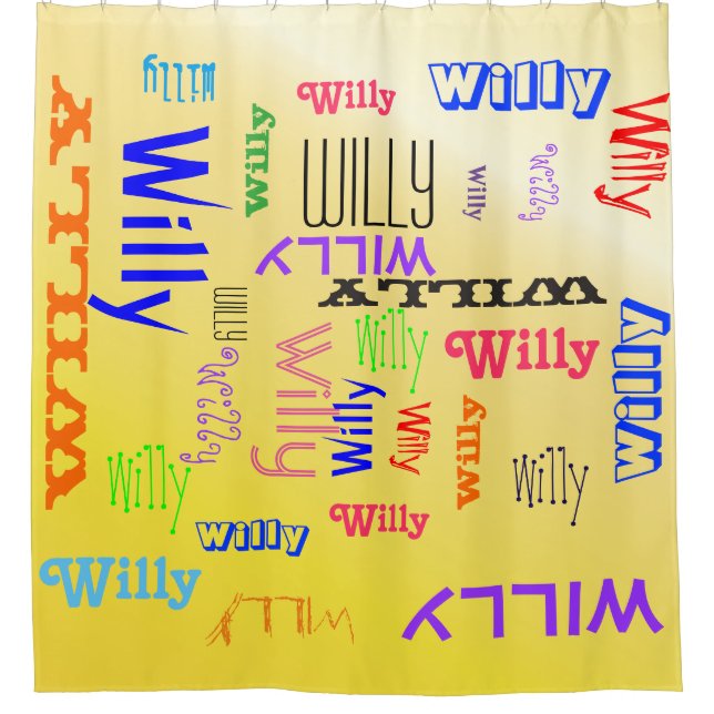 Name Collage Customizable Yellow (Front)