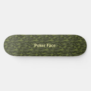 Name Custom Camouflage Khaki Skateboard