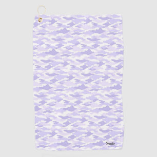 Name Custom Camouflage (Purple) Golf Towel