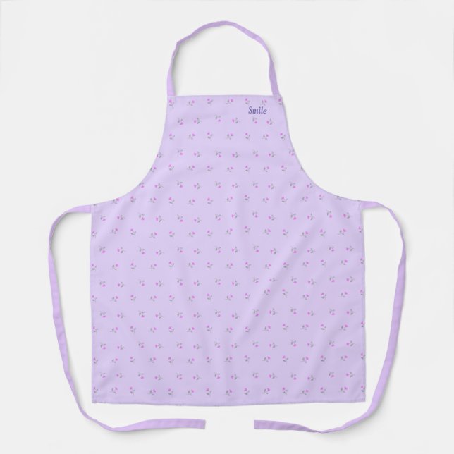 Name Custom Lavender Apron (Front)