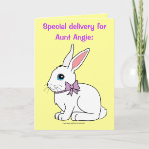 Name Customizable Happy Easter, Aunt Angie Holiday Card