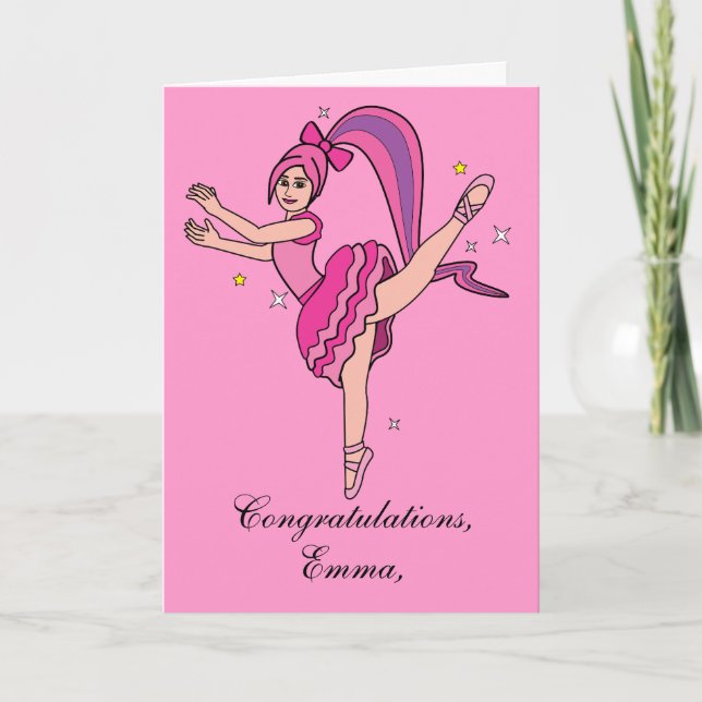 Name Customizable Recital Congratulations! Card (Front)